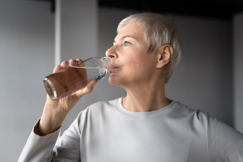 Woman drinking water