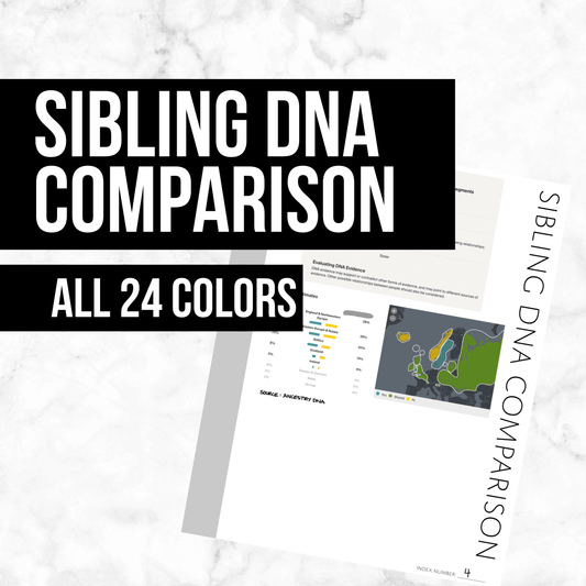 DNA Test Log: Printable Genealogy Form (Digital Download) – Family Tree  Notebooks