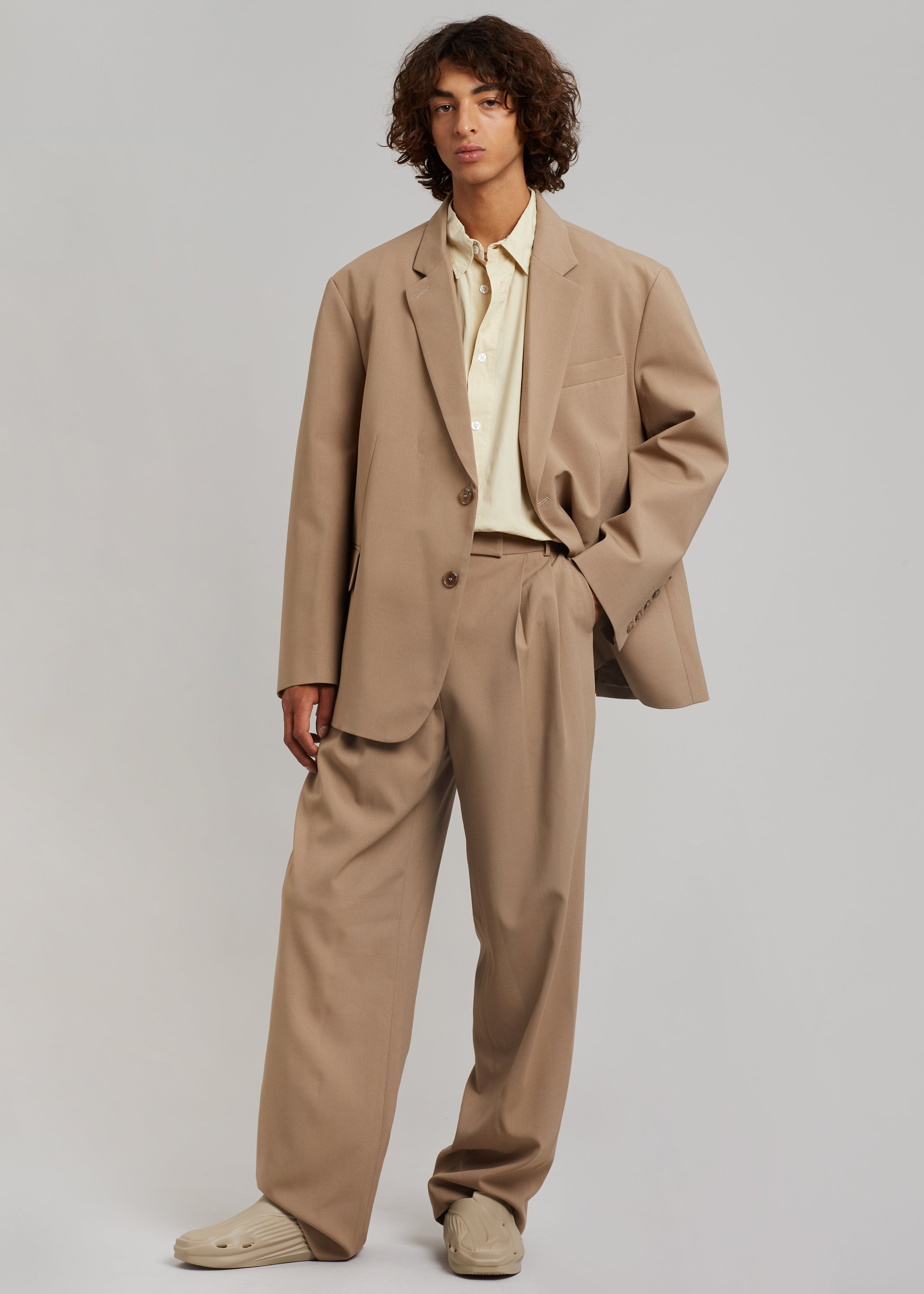 Skinny Brown Suit Trouser  boohooMAN