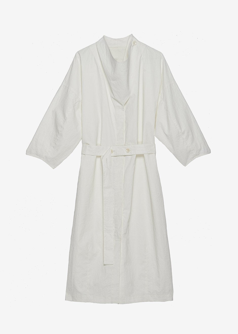 Guillemx Wrap Neck Belted Dress Aeron in White – Frankie Shop Europe