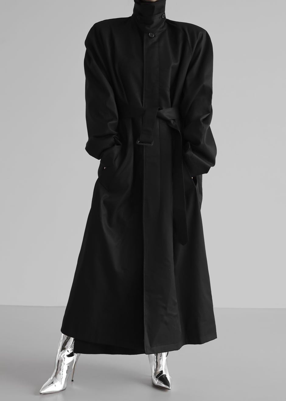 Decima Trench Coat - Black – Frankie Shop Europe