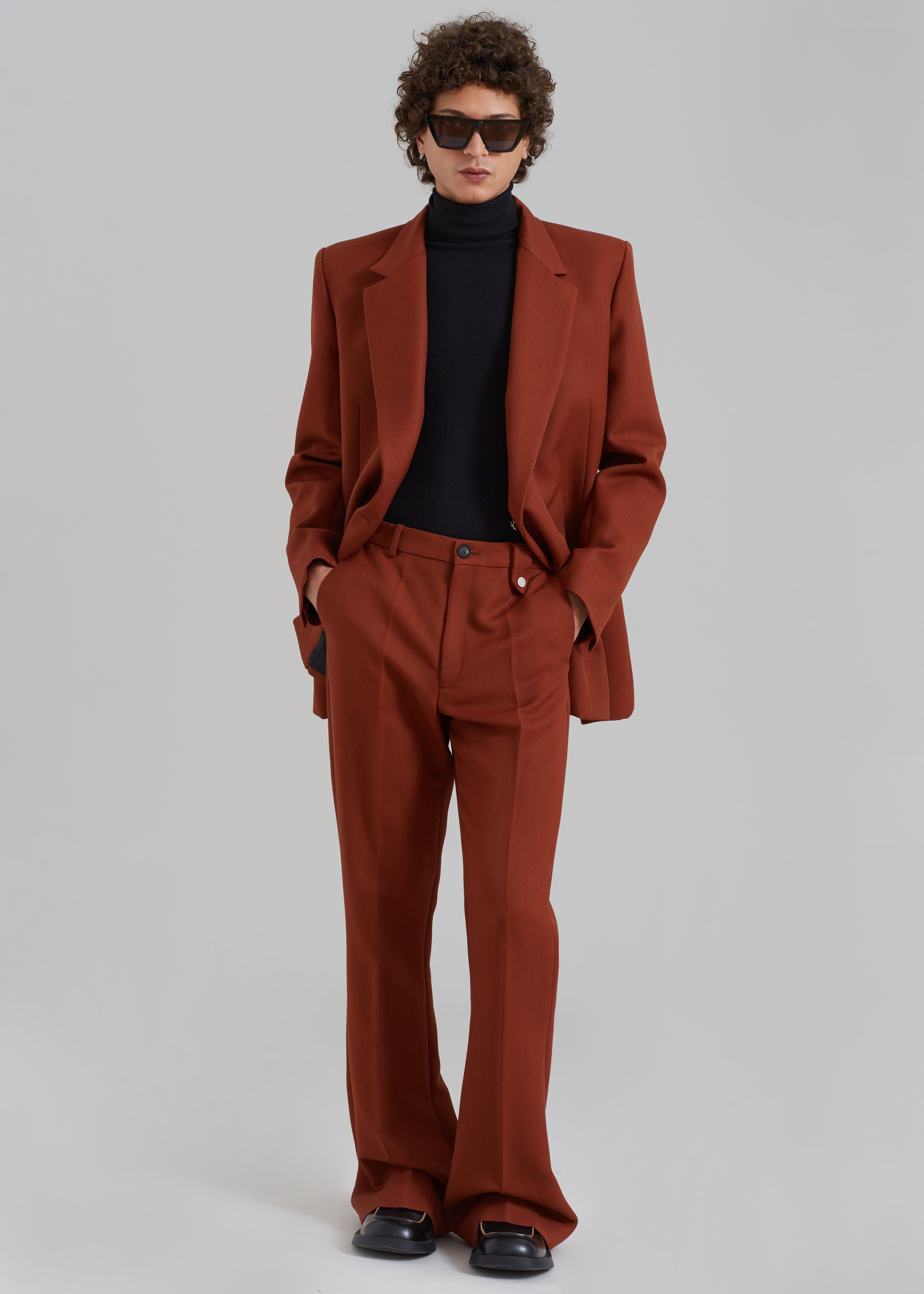 EGONLab Sami Tailored Trousers - Rust Wool