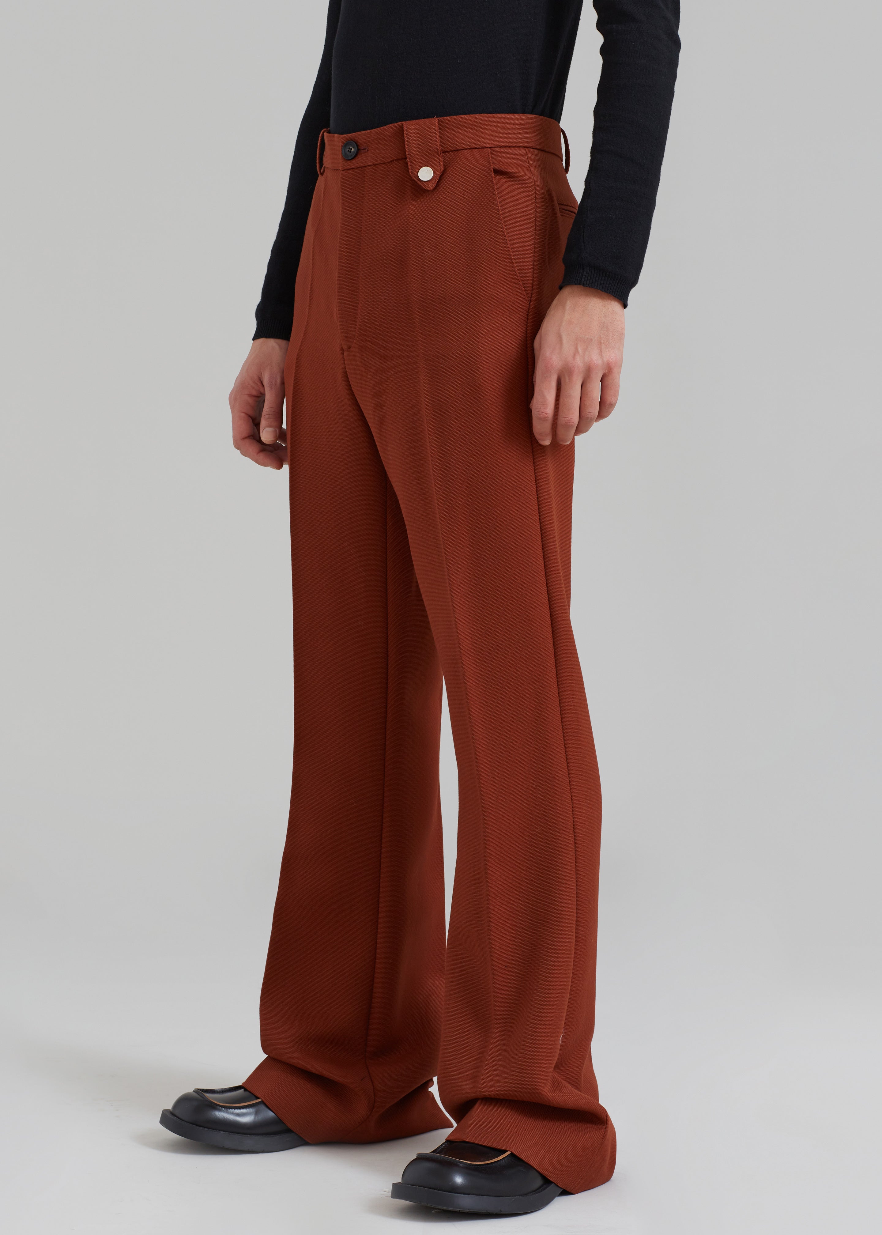 EGONLab Sami Tailored Trousers - Rust Wool