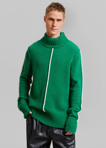 EGONLab Egonimati Turtleneck Sweater - Green Knit – Frankie