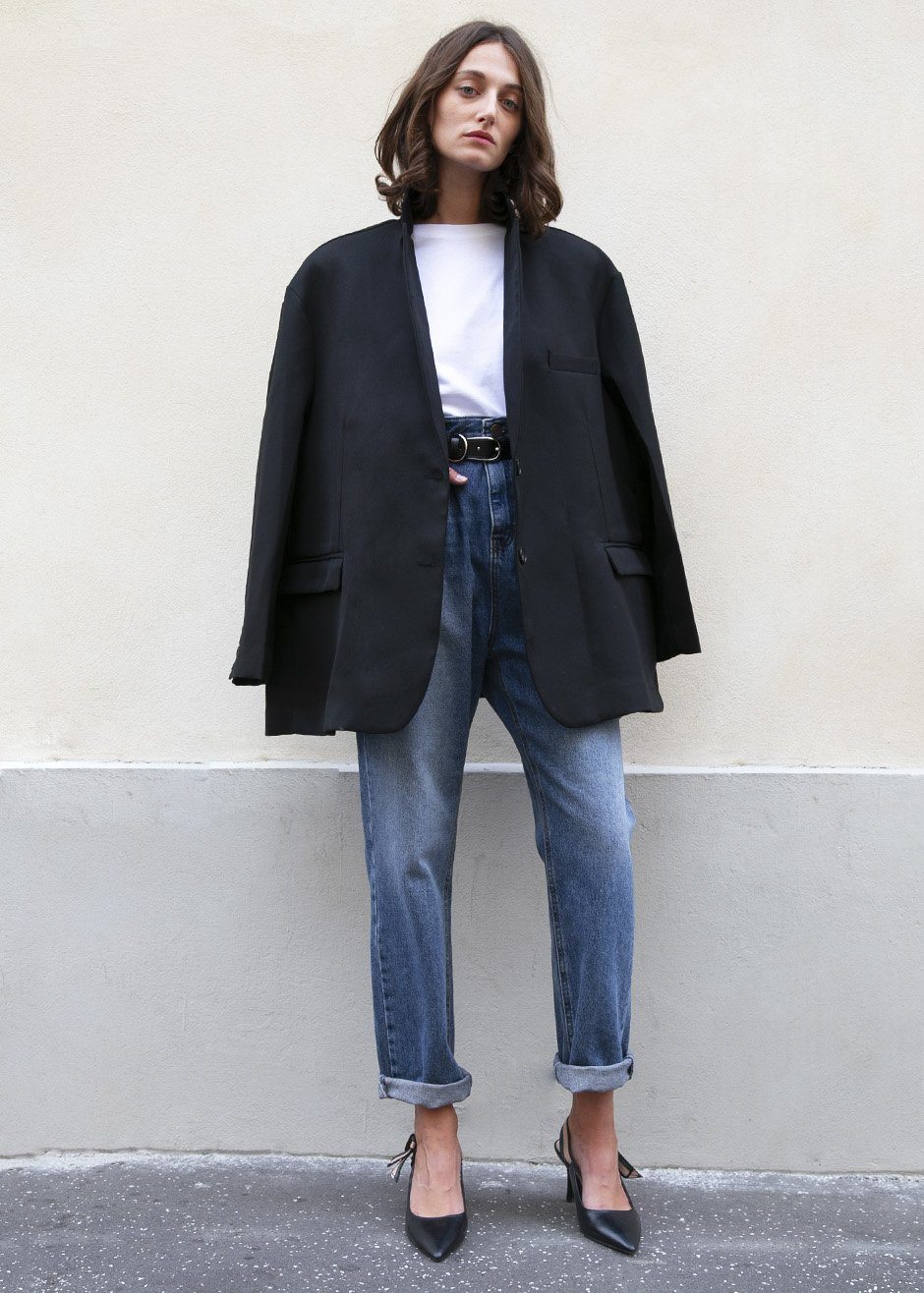 Frankie Oversized Boyfriend Blazer - Black – Frankie Shop Europe