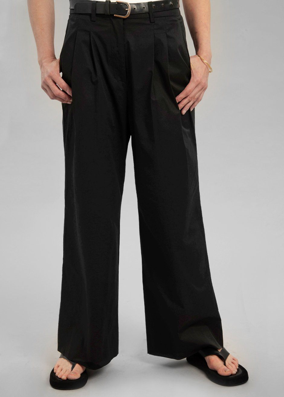 Blanche Pleated Trousers - Black – Frankie Shop Europe