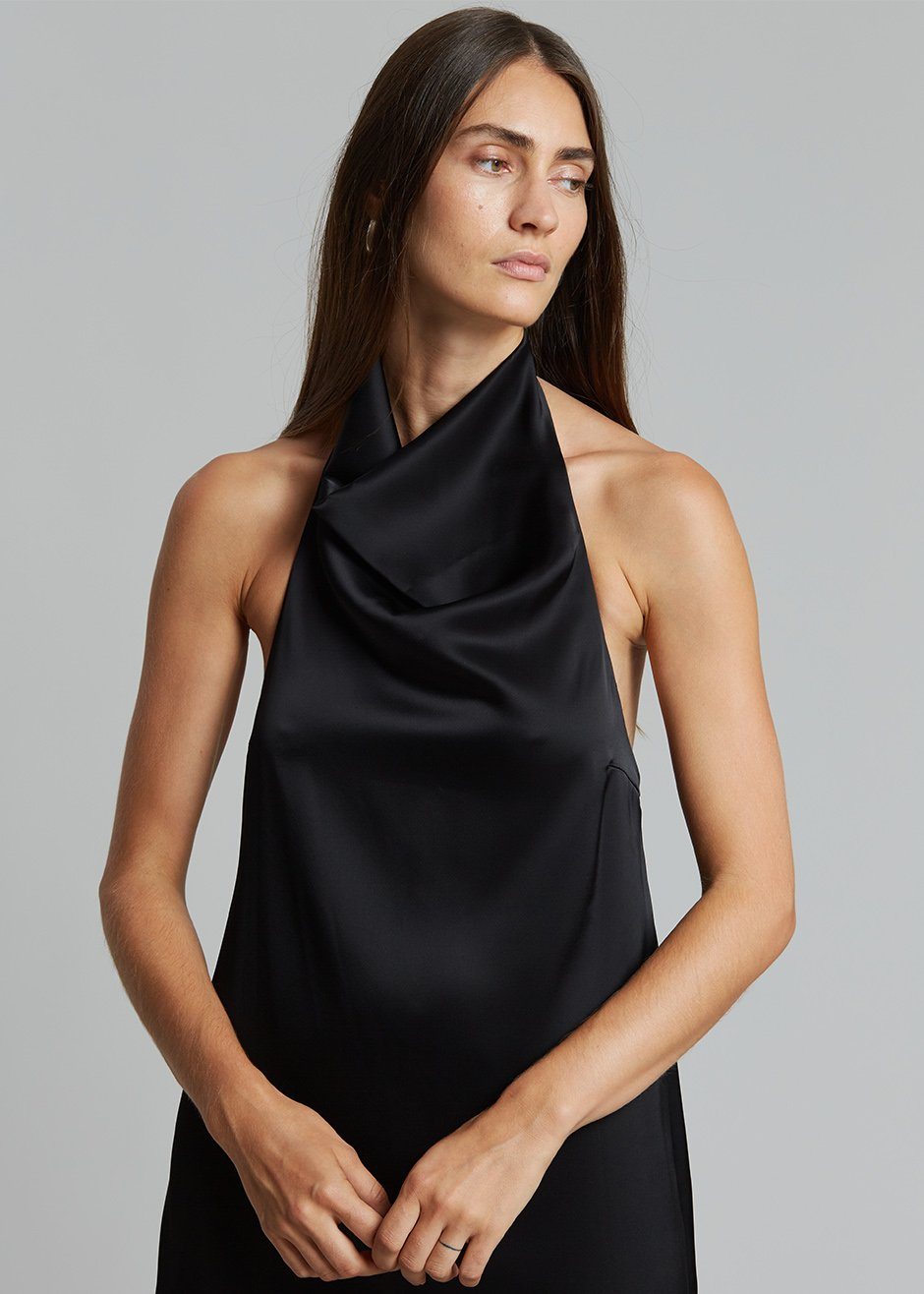 Esse Studios Folded Halter Dress - Black – Frankie Shop Europe