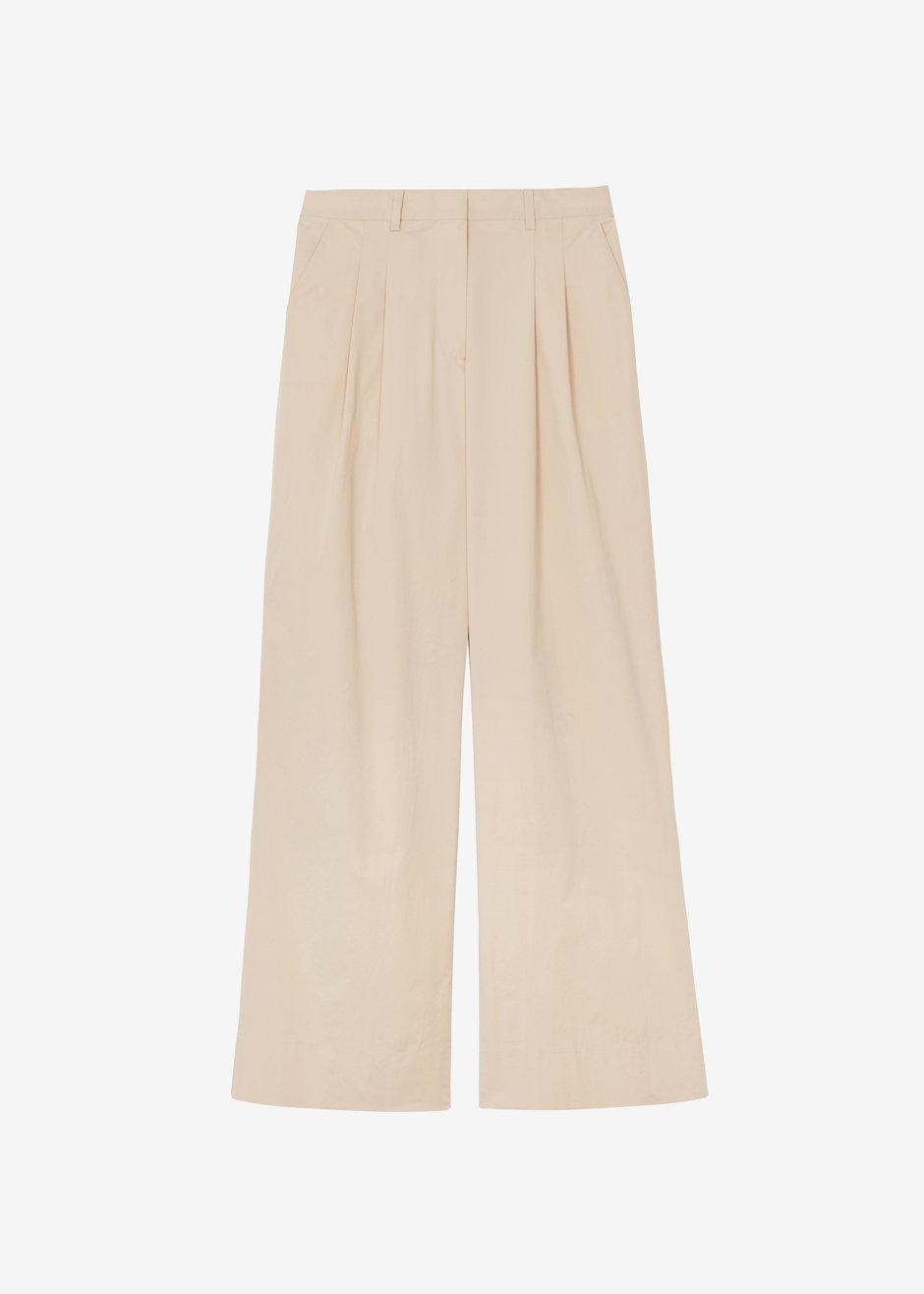 Blanche Pleated Trousers - Sand – Frankie Shop Europe