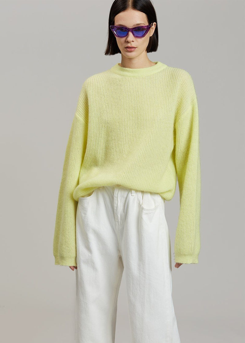 zara lemon sweater