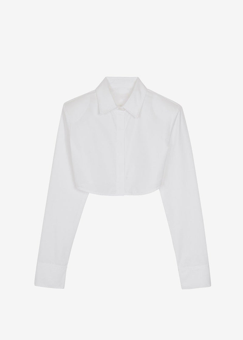 Uma Cropped Shirt - White – Frankie Shop Europe