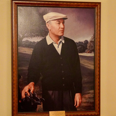 Painting of Ben Hogan at Colonial Country Club