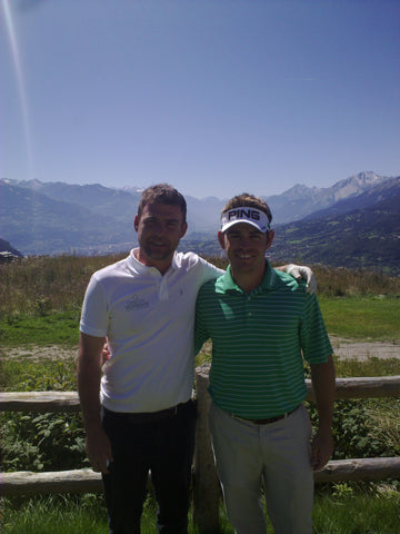 Dan Davies and Louis Oosthuizen at Crans Montana in Switzerland
