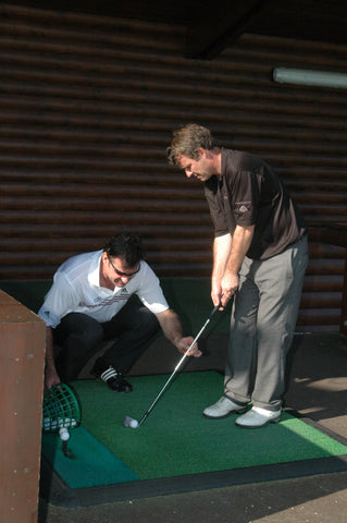 The notoriously self-absorbed Faldo became ever more animated as he tried to impart the simple mechanics of chipping