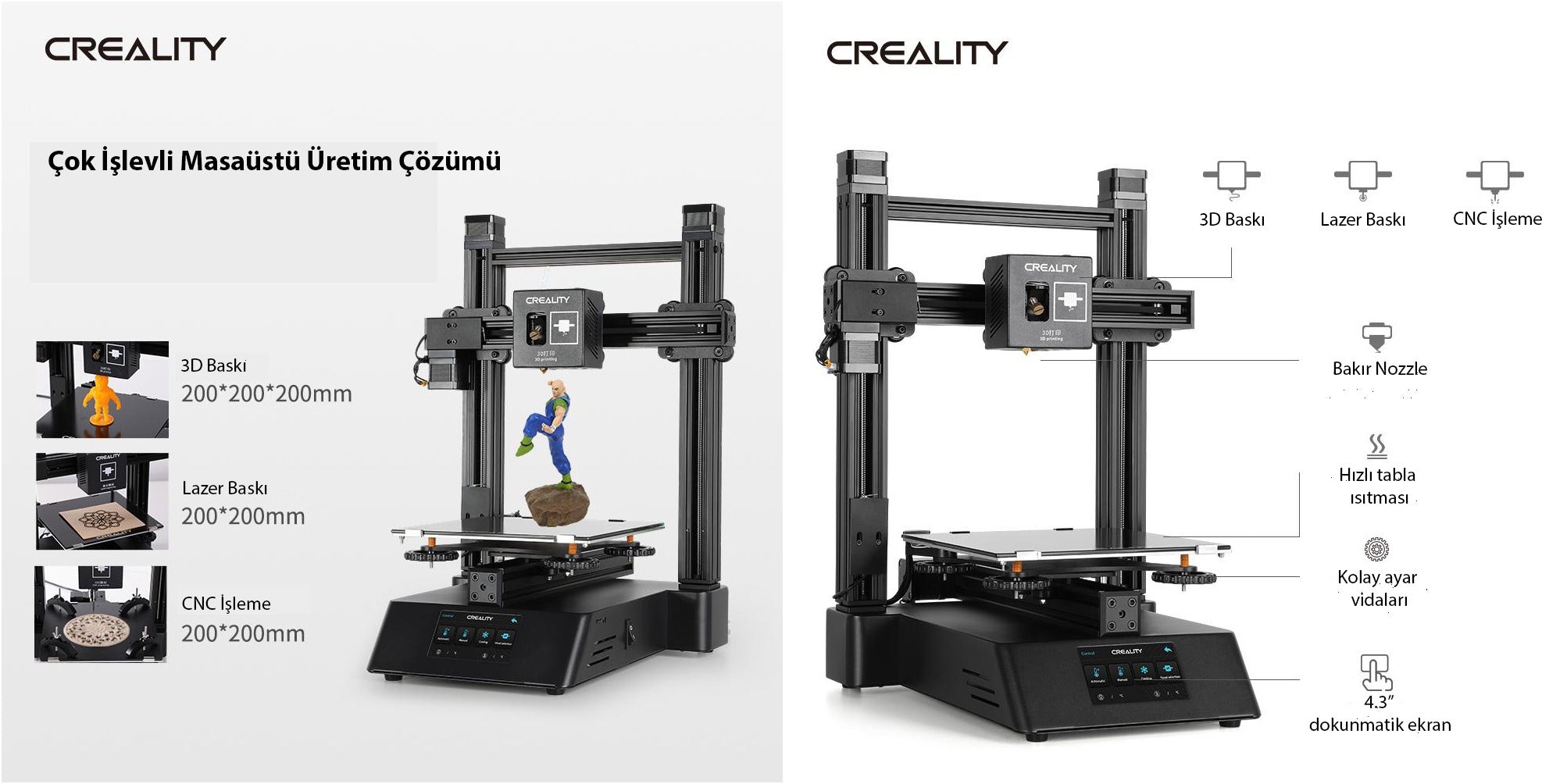 Creality CP-01 Çok İşlevli 3D Yazıcı