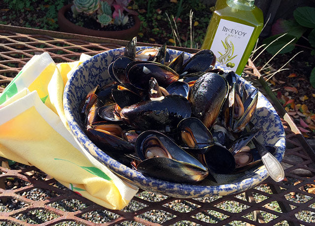 Mussels with Olio Nuovo