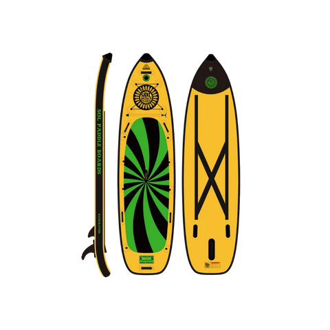 SOL Paddle Boards SOLsumo Inflatable Paddle Board top, bottom, side view