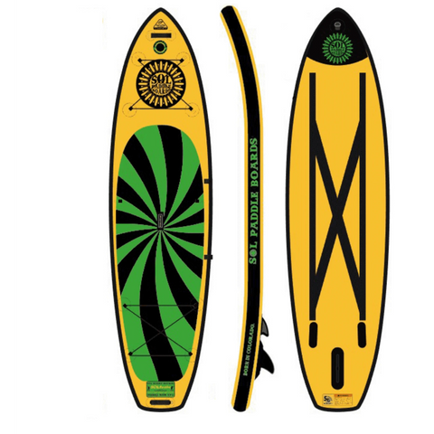 SOL Paddle Boards SOLtrain Inflatable Paddle Board - Carbon GalaXy