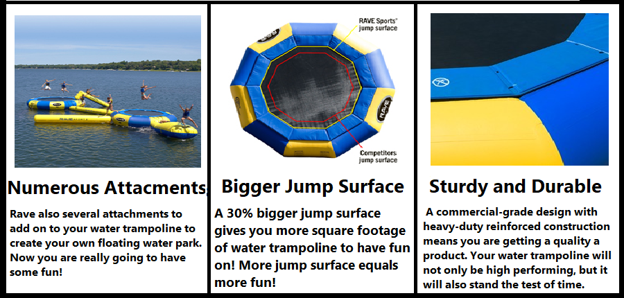 RAVE Sports Aqua Jump Eclipse 15' Water Trampoline 