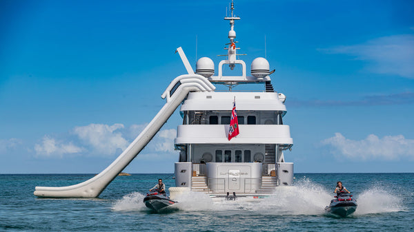 yacht slide sharks