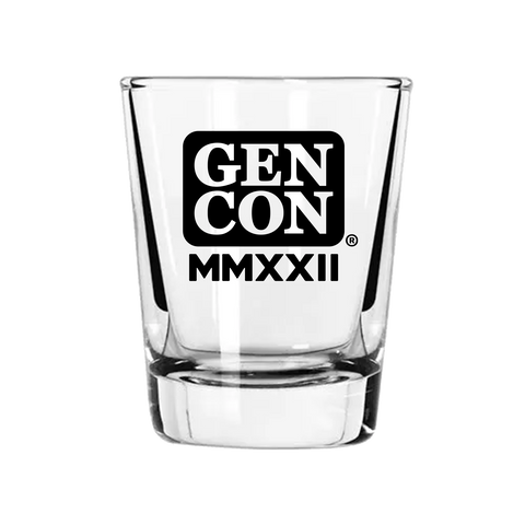 Gen Con 2022 Coat of Arms Shot Glass Back