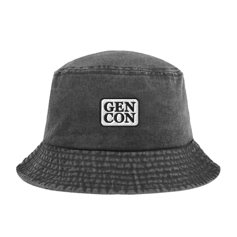Gen Con Black Faded Bucket Hat