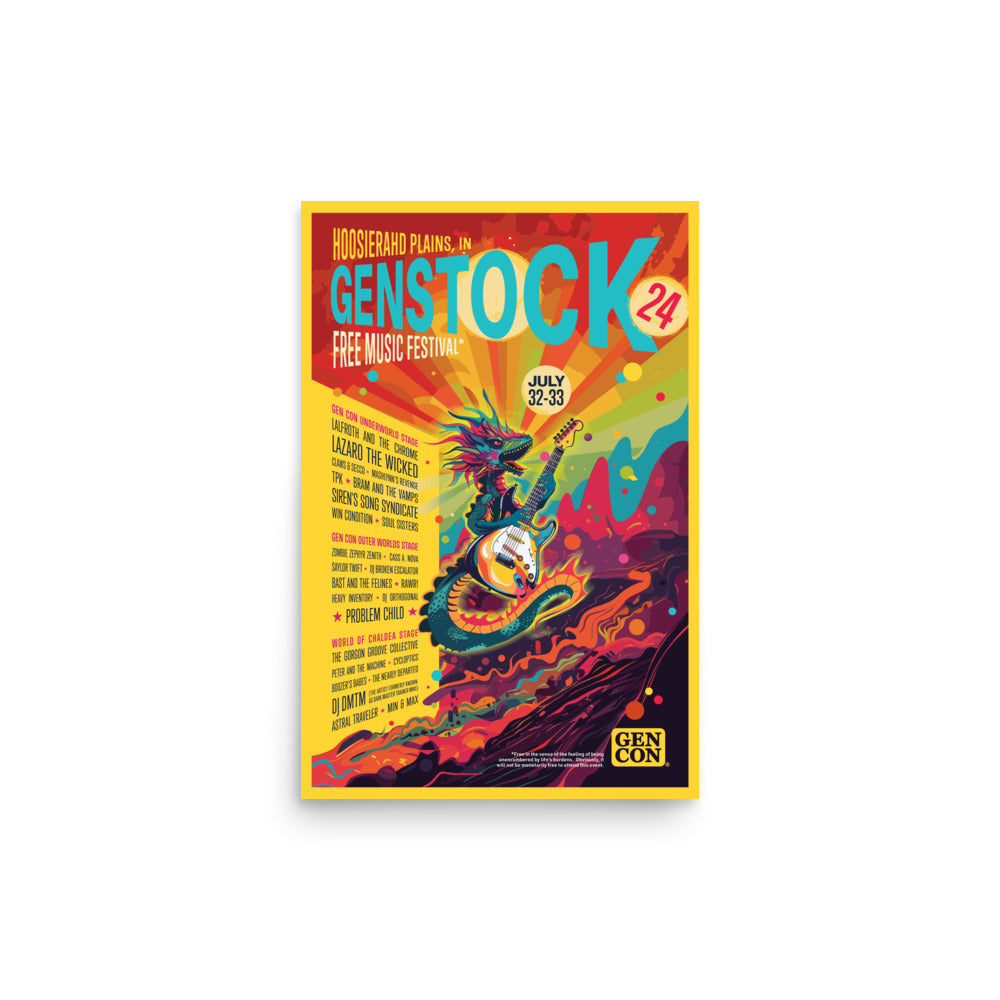 Gen Con Genstock 2024 Collector's Edition Poster