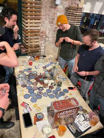 Heroes of Barcadia Launch Event at Thirsty Dice 2022 | Rollacrit