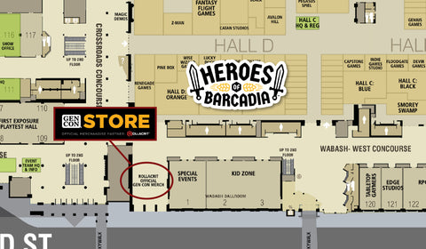 Gen Con Store Map Location | Rollacrit