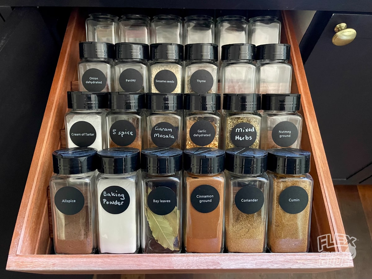 DIY Spice Drawer Organizer