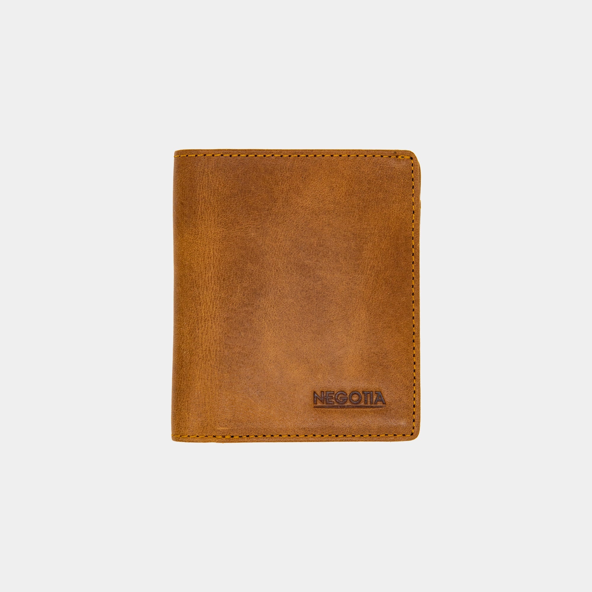 NEGOTIA Elite Leren Pasjeshouder Mannen Kaarthouder Slim Wallet Bruin