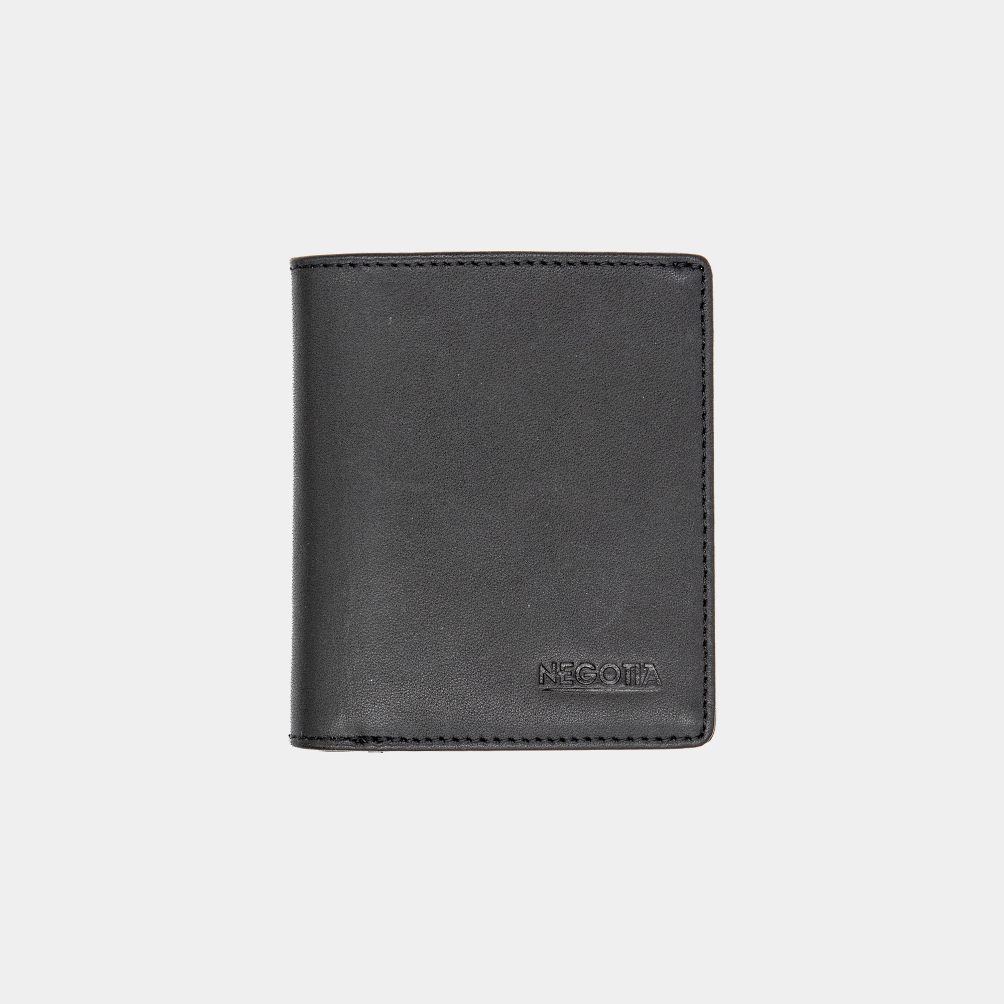 NEGOTIA Elite Leren Pasjeshouder Mannen Kaarthouder Slim Wallet Zwart