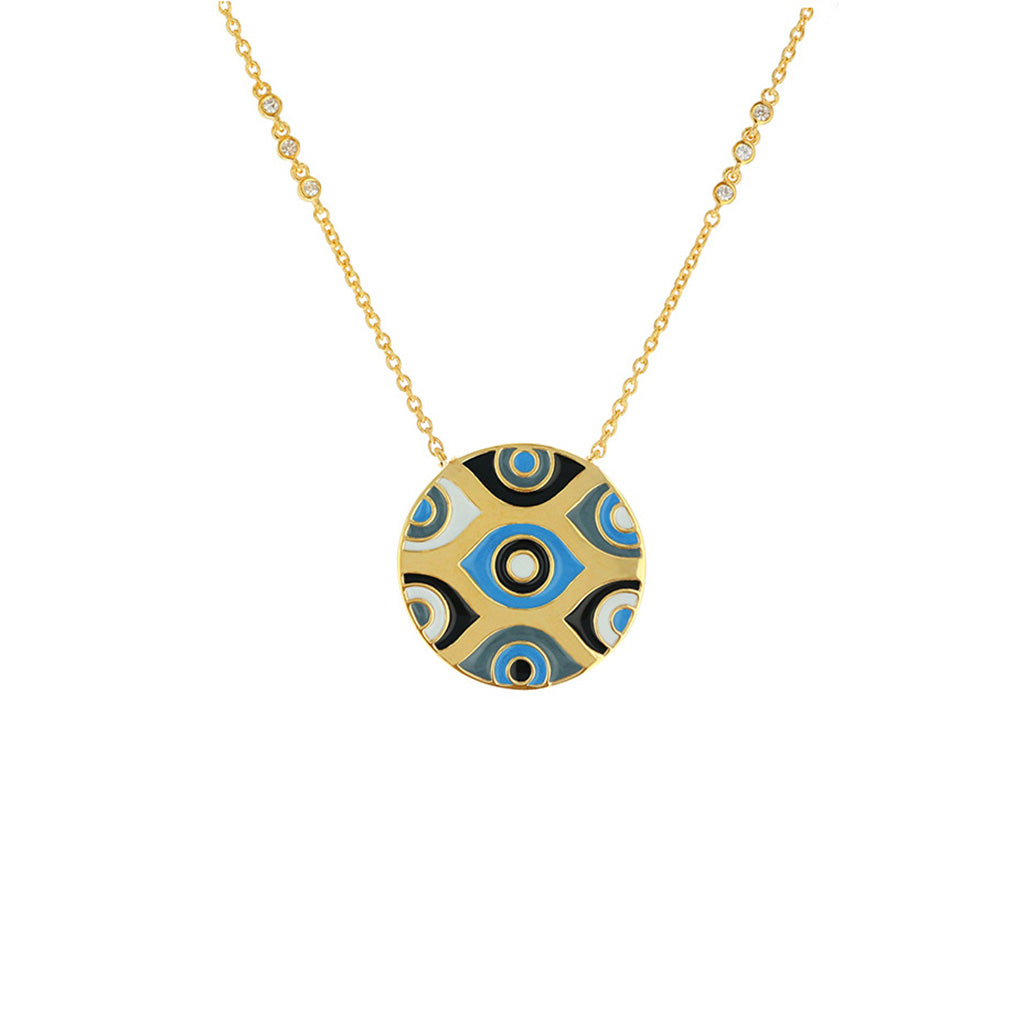 lesa michele evil eye necklace