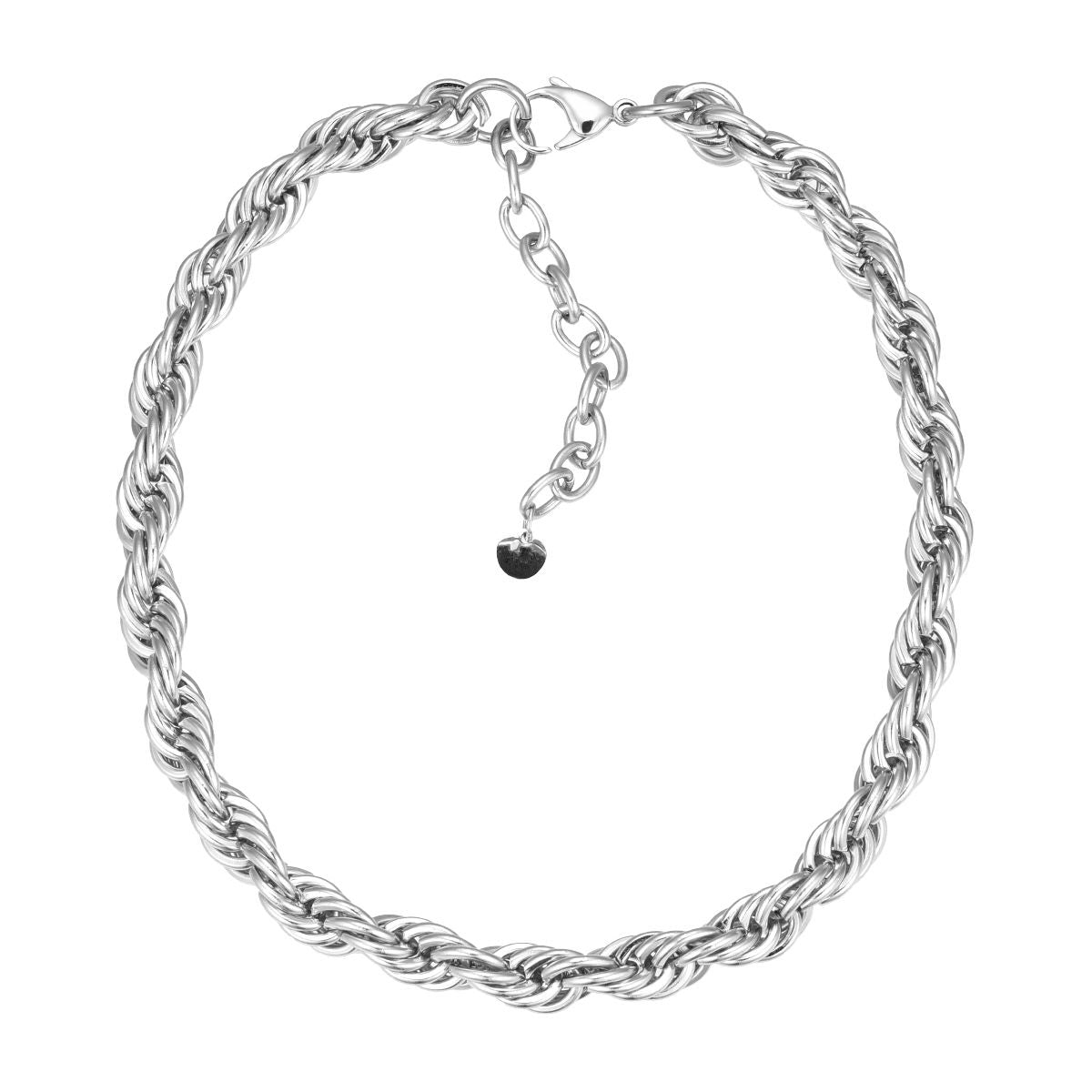 Amor Silver Twist Necklace