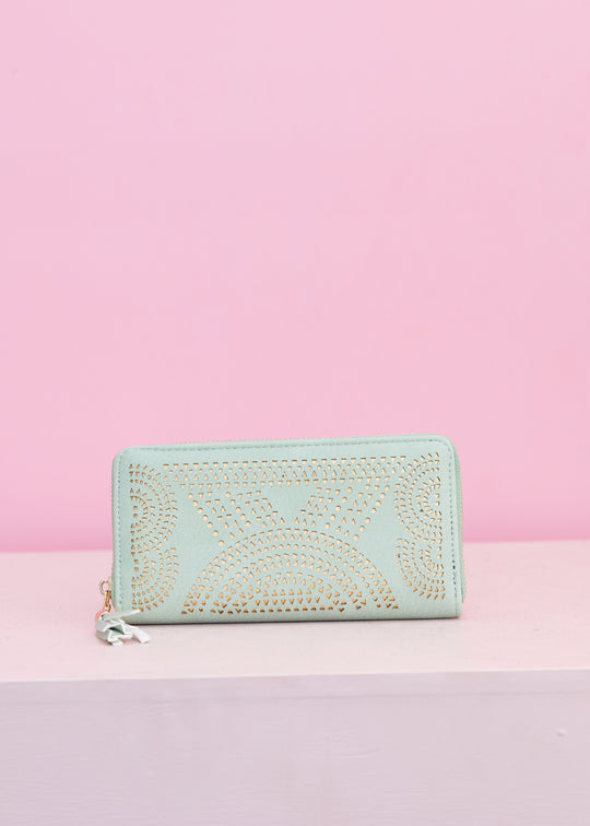 Lola Zip Wallet in Cool Mint - Women | Burberry® Official