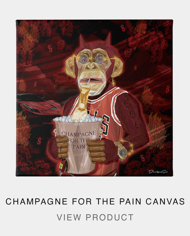 Champagne For The Pain Canvas