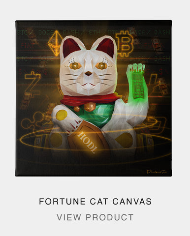 Fortune Cat Canvas