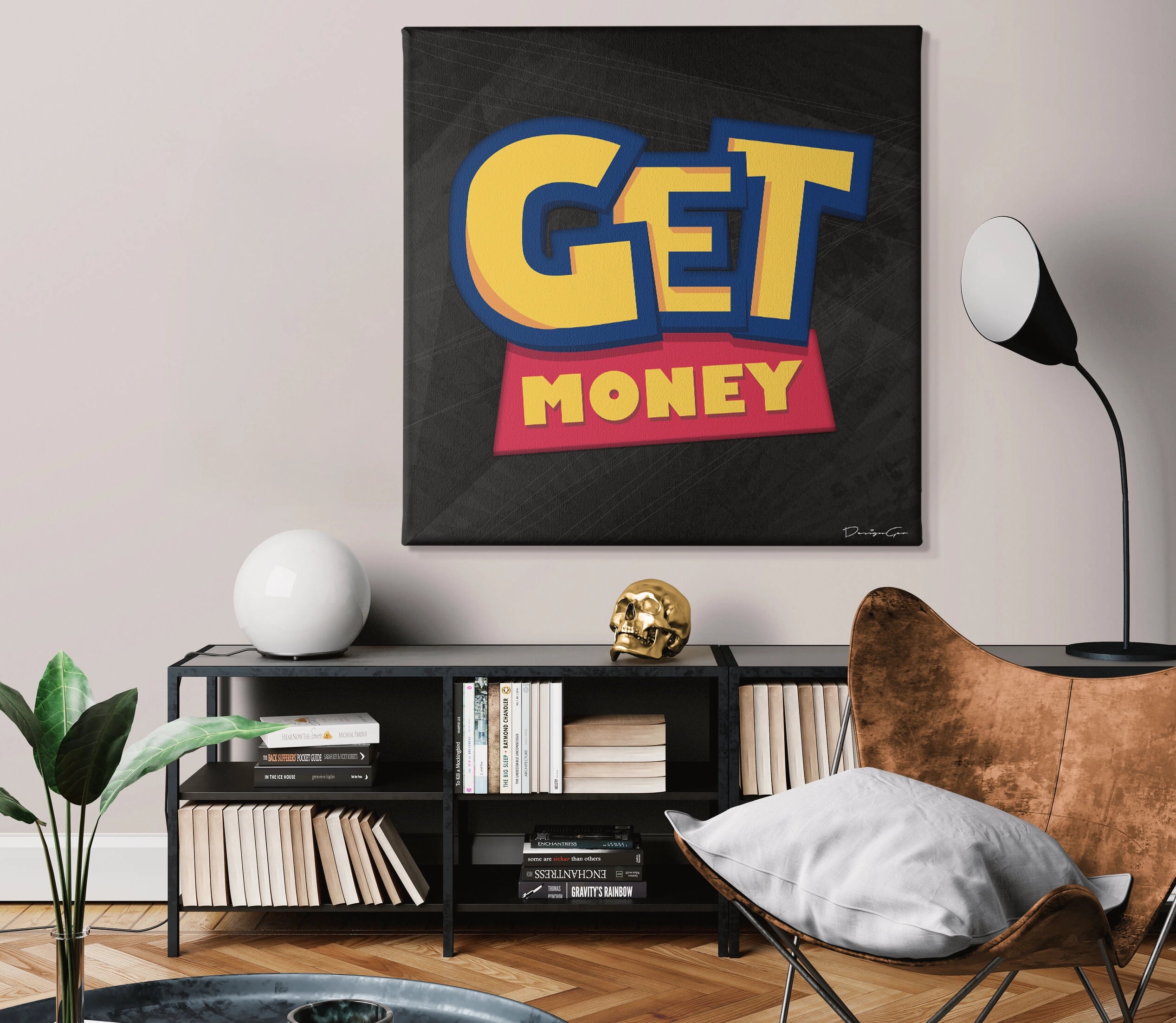 get money motivational art