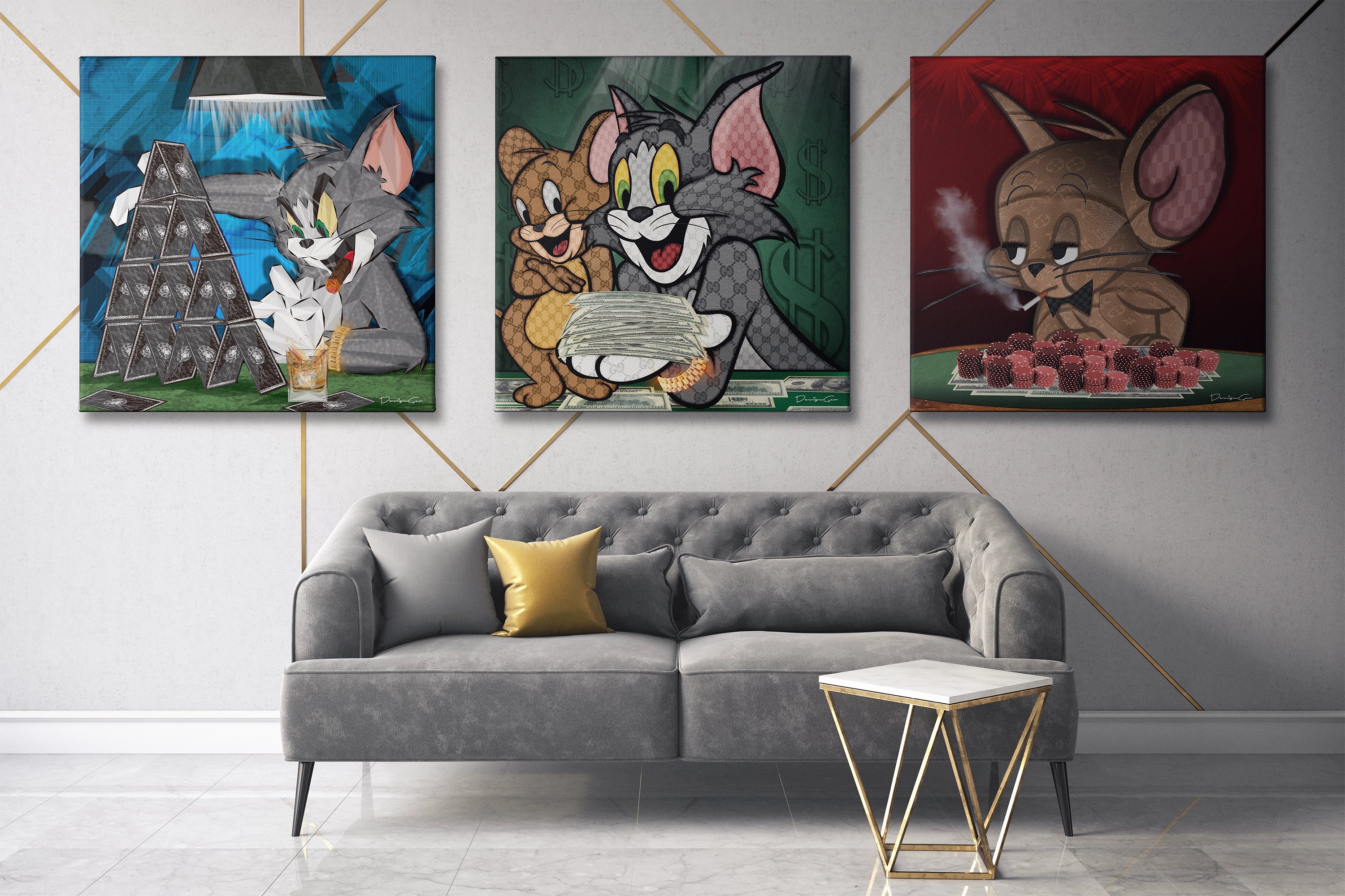 Multi canvas wall art