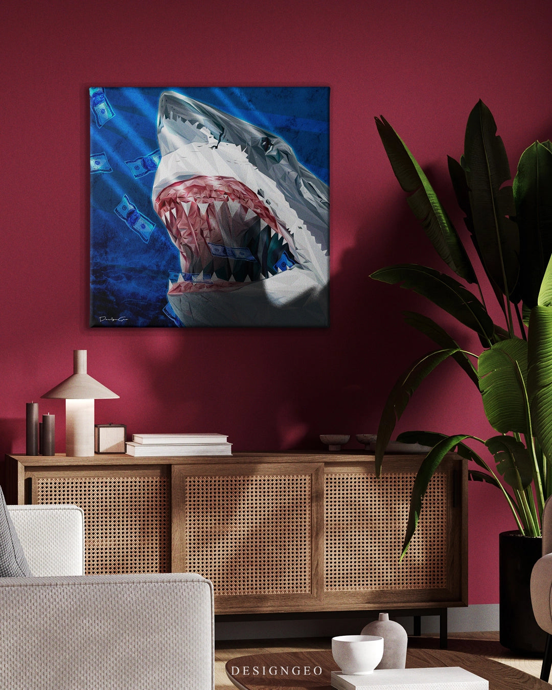 Shark Canvas Wall Art