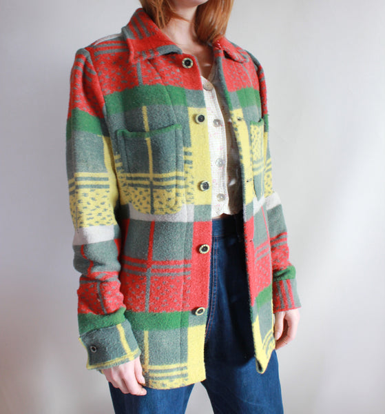 Vintage Patchwork Quilt Shirt Jacket - Size Large – Shawna McLellan