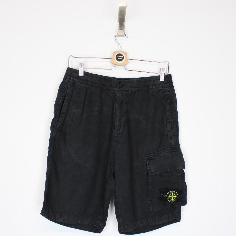 Image of Stone Island SS 2021 Bermuda Cargo Shorts Small