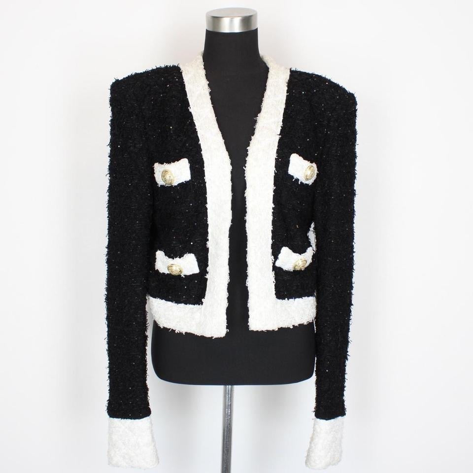 image of Balmain Paris Tweed Blazer Jacket XL