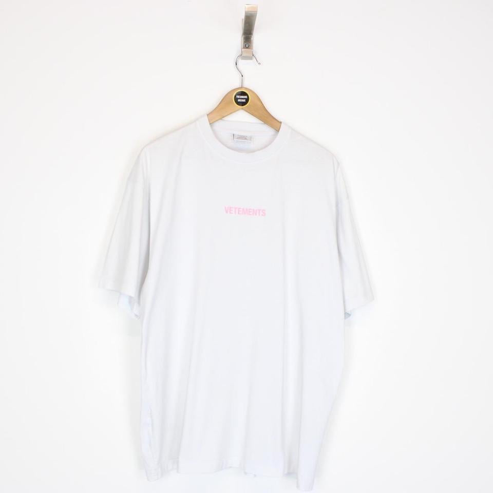 image of Vetements Limited Edition Logo T-Shirt Small