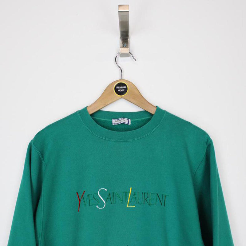 yves saint laurent green sweatshirt