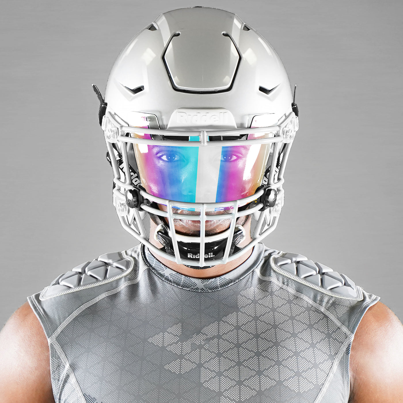 rainbow clear visor