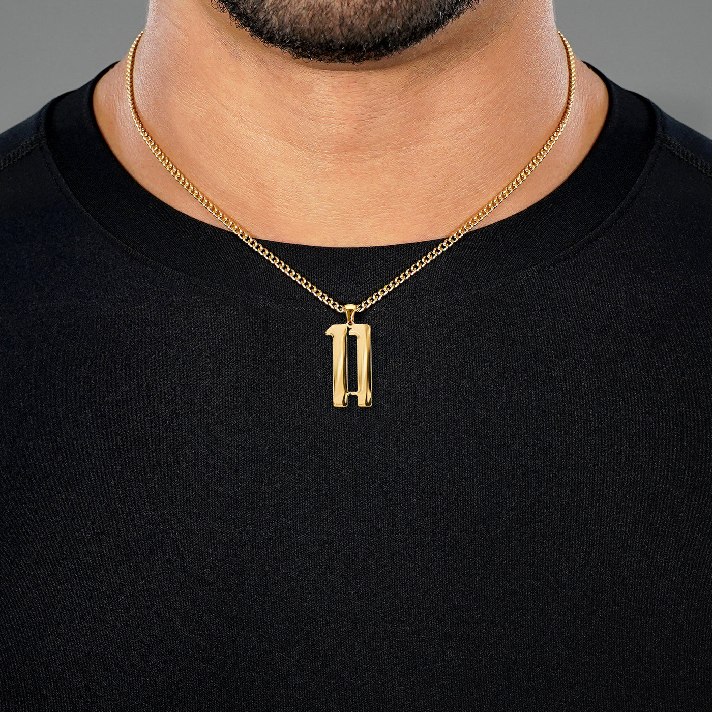 number 11 gold chain