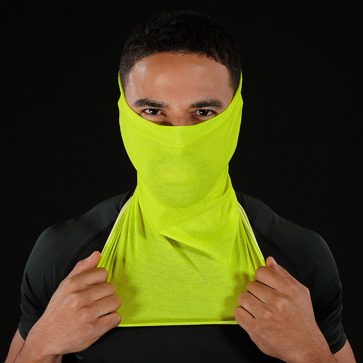 Solid Safety Yellow Neck Gaiter Sleefs 5015