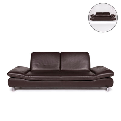 Koinor Rivoli Leder Sofa Braun Dreisitzer Funktion Relaxfunktion Couch #11317