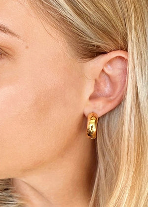 Chunky Clicker Hoops - Gold - Frances Jaye
