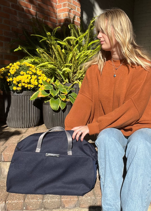Classic Weekender 45L Bag - Navy - Frances Jaye
